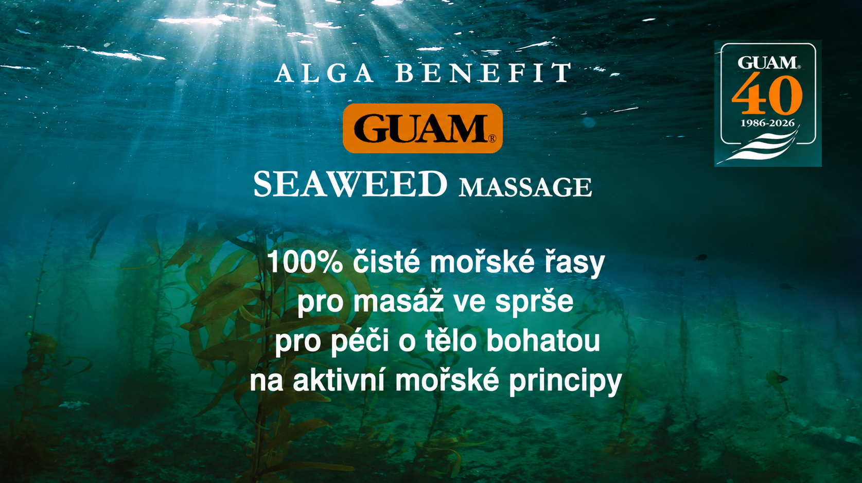GUAM Alga Benefit — 100% čisté mořské řasy pro masáž ve sprše