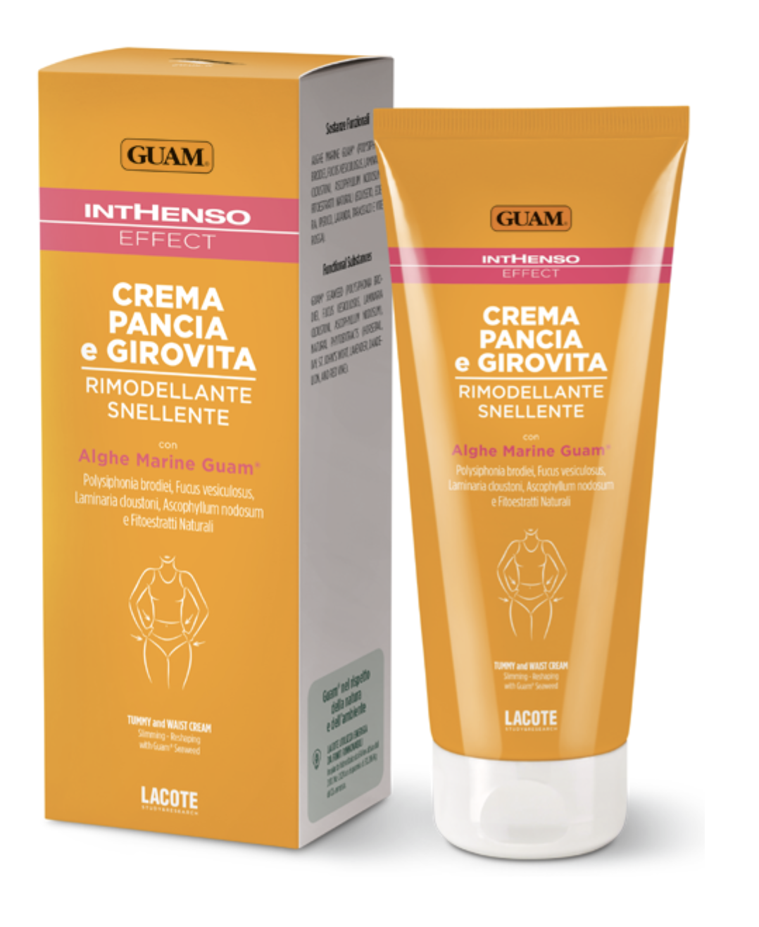 GUAM Crema Pancia e Girovita — krabička a tuba