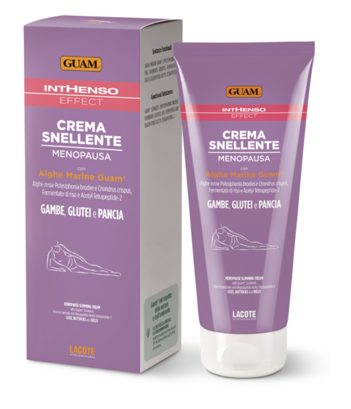 GUAM Crema Snellente Menopausa — krabička a tuba