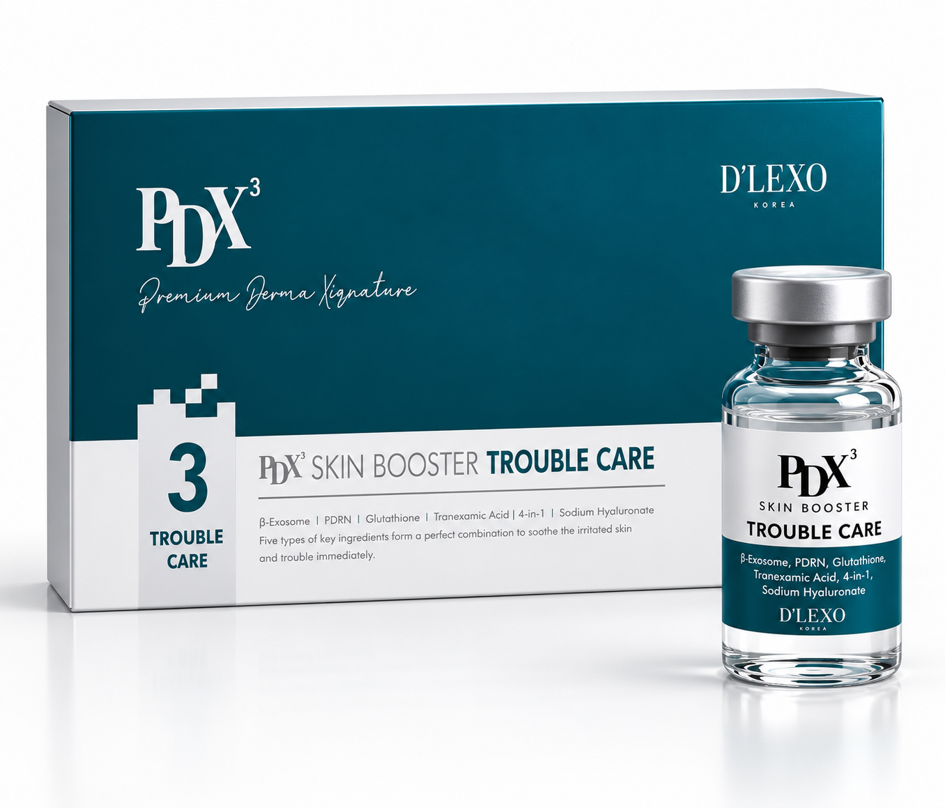 PDX³ Skin Booster Trouble Care – balení produktu