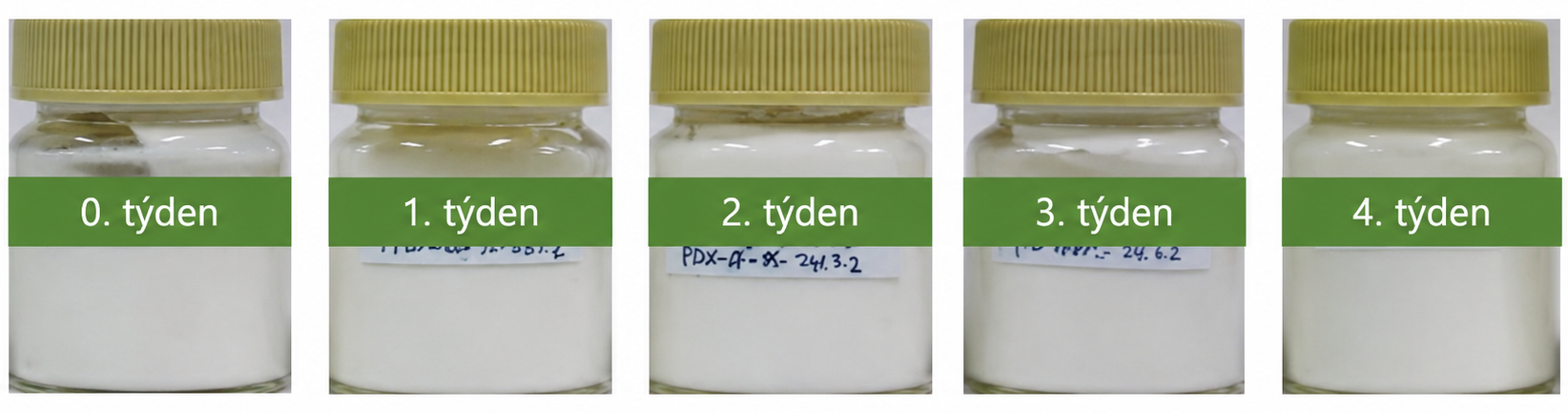 Stability test (v krému) – 0–4 týden