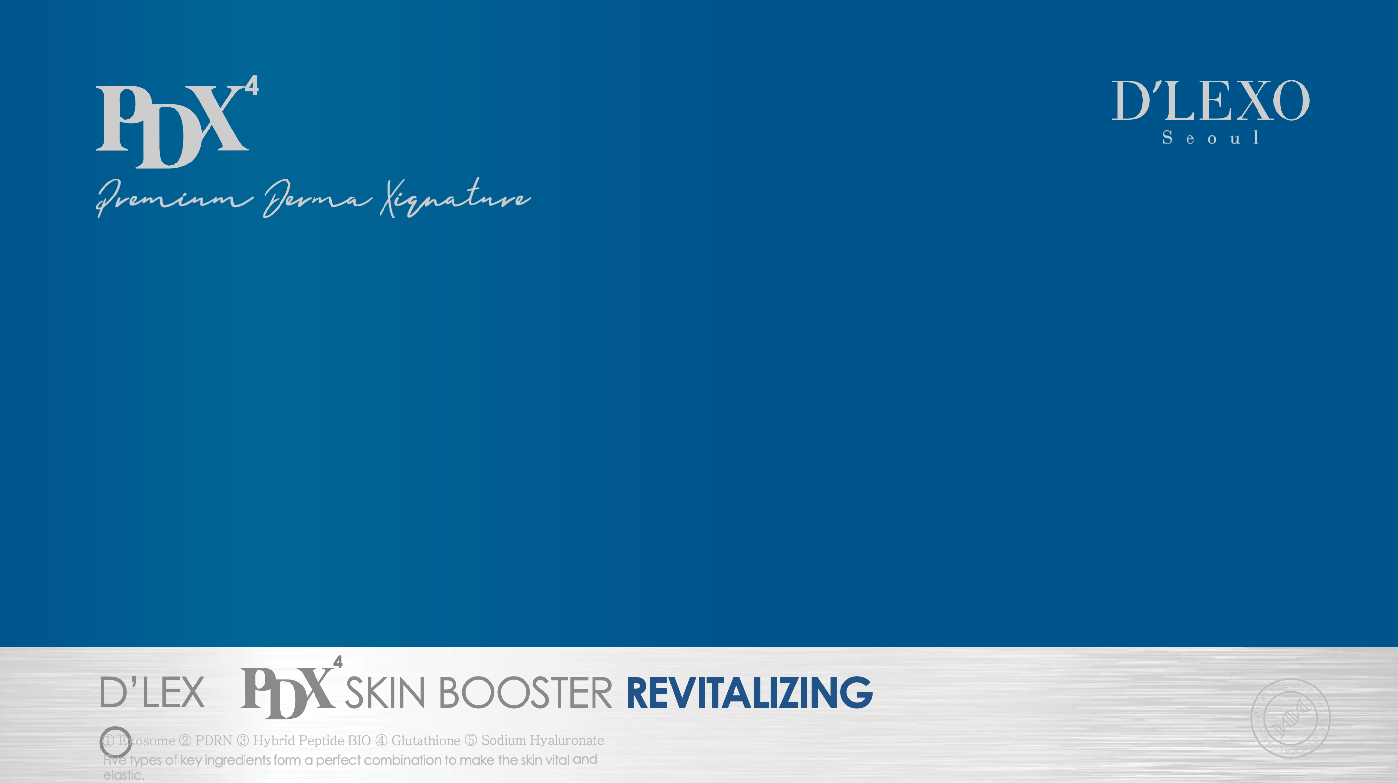 PDX⁴ Skin Booster Revitalizing – titulní slide