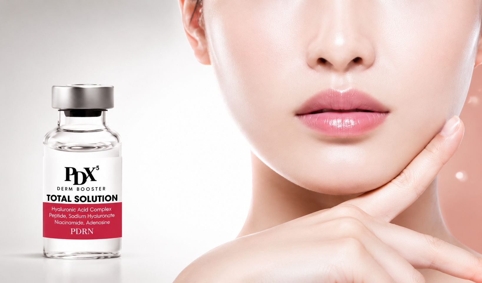 Obličej s ampulí PDX⁵ Skin Booster Total Solution